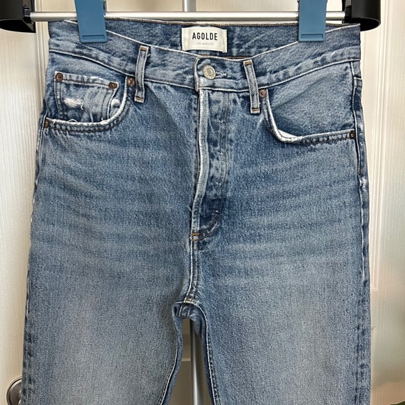 Agolde Riley Crop in Endless Organic 27 - Picture 1 of 9